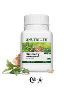 Nutrilite Slimmetry Dietary Supplement จำนวน60 เม็ด ปลอดภัยด้วยสารสกัดจากสมุนไพร ไม่โยโย้