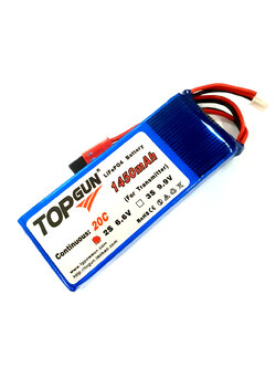 แบตวิทยุ TopGun 1450mah 6.6V