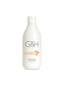 Body Series จี แอนด์ เอช เนอริช ครีมอาบน้ำ จีแอนด์เอช เนอริช+ รหัส 118107 / ขนาด 400 มล.ครีมอาบน้ำสูตรอ่อนโยน ปราศจากซัลเฟตที่ทำร้ายผิว