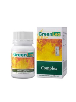 Greenlex Complex กรีนเล็กซ์ คอมเพล็กซ์ บำรุงสมอง มีจำนวน 60 แคปซูล