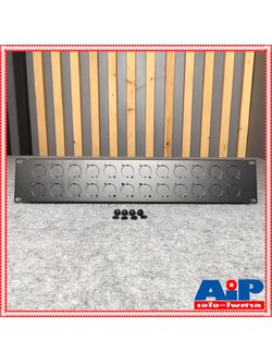 NPE XLR PANEL 2U 24ch แผ่นยึด RACK อุปกรณ์ ประกอบ แร็ค แผ่นปิดแร็ค2U แผ่นเหล็ก เอไอ-ไพศาล