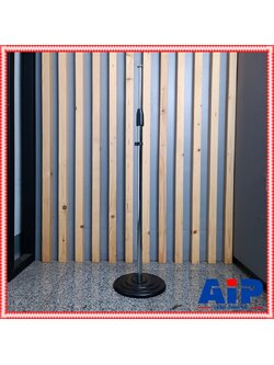 ไม่รวมคอจับไมค์ ขาตั้งไมค์ฐานกลมตรงโคมเมี่ยม MP-5 ขาไมค์ตั้งพื้น วัสดุเหล็กชุบโครเมี่ยม สีเงิน แข็งแรงทนทาน ฐานกลม MP 5 MP5 เอไอ-ไพศาล