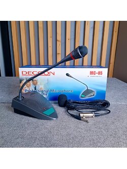 DECCON MC-85 ไมค์ตั้งโต๊ะมีไฟ ไมโครโฟน ไมค์ คอนเด็นเซอร์ MC 85 ไมค์ประชุมแบบสาย MC85 เอไอ-ไพศาล