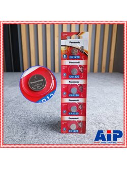แพ็ค5ก้อน PANASONIC CR1220 ถ่าน ถ่านกระดุม CR 1220 CR-1220 ถ่านกลม ถ่านกระดุม3V เอไอ-ไพศาล +++