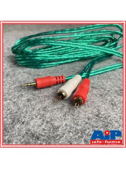 1เส้น RCA2หัว-TR-ST 3เมตร คละสี สายใส PK สายสัญญาณสำเร็จรูป สายสัญญาณเสียง สายTR-STออกRCA2หัว เอไอ-ไพศาล
