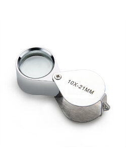 แว่นขยายส่องพระ เลนส์ขยาย 10×21mm เลนส์แก้วกล้องส่องพระ เหรียญ งานจิวเวลรี่ เพชรพลอย เลนส์ขยาย10× ชัดแจ๋ว ส่องง่ายสบายตา