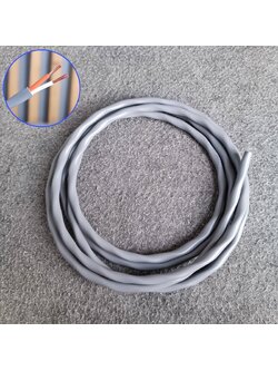 ขด2เมตร สายลำโพงCANARE 2S7F 16AWG สีเทา สายลำโพง2คอร์ ขนาด16awg ทองแดงแท้ Canare Speaker Cable 2S7F เอไอ-ไพศาล