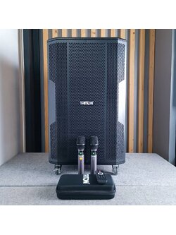TRITON GX-1501ASP ลำโพงมีล้อ พร้อมไมค์ลอย2ตัวและรีโมท ตู้ลำโพงอเนกประสงค์ ตู้ลำโพง TRI TON GX1501ASP GX 1501ASP เอไอ-ไพศาล