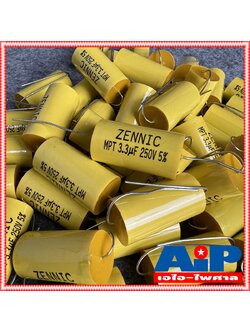 50ตัว ZENNIC C3.3/250V MPT สีเหลือง Cเสียงแหลม คาปาซิเตอร์ คอนเดนเซอร์ ซีเสียงแหลม ซ๊3.3/250โวลต์ ซีตัดเสียงแหลม เอไอ-ไพศาล
