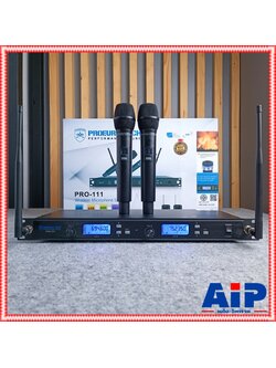 PROEUROTECH PRO111 ไมค์ลอยมือถือคู่UHF ไม่มีกระเป๋า ไมค์ลอยคู่ ไมค์คาราโอเกะ PRO EUROTECH PRO 111 แถม อุปกรณ์ย้ายเสา PRO-111 โปรยูโรเทค ยูโรเทค เอไอ-ไพศาล
