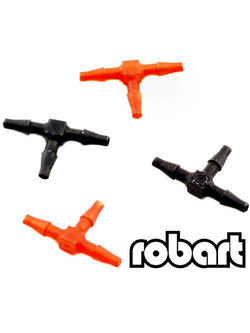 Robart : 3ทางพลาสติก 1/16 Tubing Couplers ROB215 (4ชิ้น)