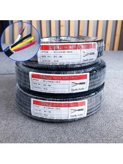 (1ขด) มี 3 ขนาดให้เลือก สายมัลติคอร์ 4คอร์ JSL-182(เมตร) สีดำ ขด 15 / 20 / 30 เมตร สายสัญญาณเสียง สาย4คอร์ JSL182 JSL 182 Multicore Cable เอไอ-ไพศาล