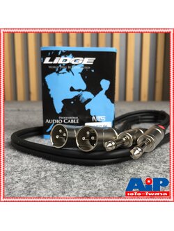สายคู่ข้างละ2หัว 1เมตร LIDGE YM-712 สาย CANNON ผู้ - MIC สายดำ YM 712 YM712 สายสัญญาณเสียง XLR ผู้ ออก PHONE สายสัญญาณ