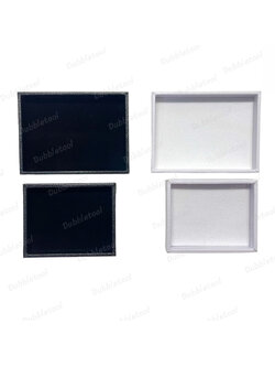 ถาดคัดพลอย ถาดพลอย ถาดตักเศษพลอย ถาดใส่เศษพลอย ถาดรองเครื่องประดับ ขนาด มี 3 ขนาดให้เลือก สีขาว/ดำ