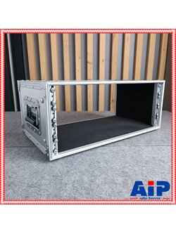 RACK EL-4 สีเงิน เปลือยหน้า-หลัง ลึก11นิ้ว ไม่มีฝาปิด กล่องแร็คใส่อุปกรณ์เครื่องเสียง COMPACT คอมแพ็ค สีอลู EL 4 EL4 เอไอ-ไพศาล