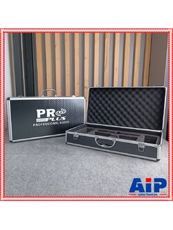 สีดำ PROPLUS กล่องใส่ไมค์ลอย PRO PLUS โปรพลัส กล่องไมค์ กล่องเก็บไมค์ กล่องไมค์ลอย กระเป่าไมค์ กระเป๋าไมค์ลอย เอไอ-ไพศาล