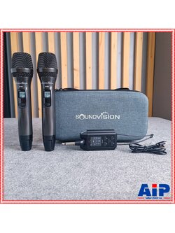 มี 5สี ให้เลือก SOUNDVISION DW-2GO ไมค์ลอยคู่ ดำ / ขาว / ฟ้า / ม่วง / ชมพู / เทา UHF ดิจิตอล ไมโครโฟนไร้สายคู่ DW 2GO DW2GO เอไอ-ไพศาล