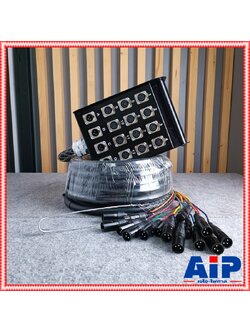 สายมัลติคอร์ SUN RISE SBC-16X 50FT 12IN4OUT 15เมตร ชุดสายสัญญาณมัลติคอร์พร้อมใช้งาน พร้อมกล่องสาย SBC 12IN4OUT เอไอ-ไพศาล