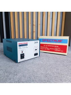 SPECTRUM 200W 12V INVERTER 200วัตต์ หม้อแปลงไฟจาก DC เป็นไฟ AC อินเวอร์เตอร์ หม้อแปลงไฟ DC 12V เครื่องแปลงไฟ เอไอ-ไพศาล