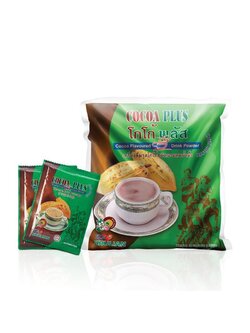 เครื่องดื่มรสโกโก้ชนิดผงผสมน้ำผึ้ง ( Cocoa Plus ) รับประทานง่ายเพียงชงกับน้ำอุ่น