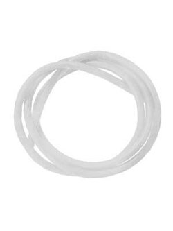 สายน้ำมัน 1 เมตร - สีขาว วงใน 2.5mm. วงนอก 5mm.