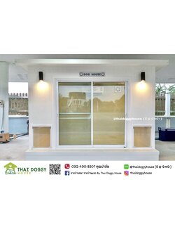 บ้านน้องหมา บ้านน้องแมว " Modern Style " รองรับการติดแอร์