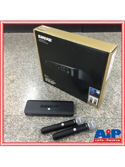 SHURE BLX288TH/SM58-M19 ไมค์ลอยคู่ ไมโครโฟนไร้สายแบบไมค์คู่ ย่าน UHF BLX 288 TH / SM 58 M 19 BLX288A/SM58M19 เอไอ-ไพศาล +++