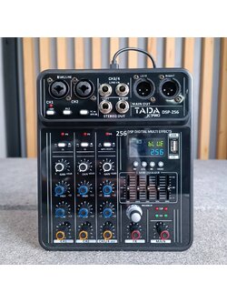 TADA DSP-256 MIXER 2ไมค์ อนาล็อกมิกเซอร์ 2 ช่องไมค์ แจ็ค Combo มี EQ เอฟเฟคแท้ 256DSP DSP 256 DSP256 เอไอ-ไพศาล