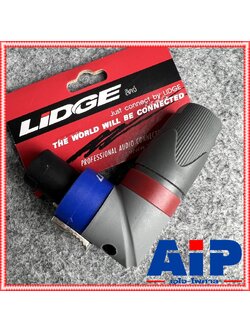 Lidge YM-122D speakon สีน้ำเงิน ทรงงอ สเปคคอน ตัวผู้ YM122 D YM-122 แจ็คสเปคคอน ด้ามงอ YM 122 D สเปคคอนตัวผู้ สเปคคอนตู้ลำโพง YM122D