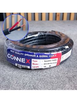 ขด10เมตร CONNEX EVO-225 2x2.5mm สายลำโพง กลมดำ ขนาด2.5mm. สายลำโพงกลางแจ้ง EVO225 EVO 225 ทองแดงแท้ เอไอ-ไพศาล