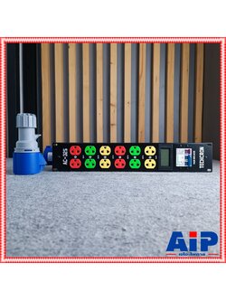 TECHCRON AC-32S ชุดโหลดไฟ 1เฟส ปลั๊กคละสี *สีฟ้า* ปลั๊กโหลดไฟ วัสดุเป็นเหล็ก พร้อมจอแสดงผล AC32S AC32S AC32 S AC-32 AC 32 S เอไอ-ไพศาล