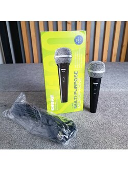 สินค้าใหม่ กล่องนอกไม่สวย SHURE SV-100X ไมค์โครโฟนพร้อมสาย4.5เมตร sv-100 SV 100 X ไมค์โครโฟน แบบสาย แท้มหาจักร ไมค์ร้องเพลง ชัวร์ ไมค์สาย ไมค์โครโฟนสาย เอไอ-ไพศาล