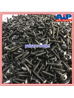 ประมาณ1000ตัว น็อตประกอบตู้ลำโพง สกรู THดำ 8x3/4นิ้ว สกรูเกลียวปล่อย สกรูดำ น็อตดำ น็อตเกลียวปล่อย น็อต สกรูหัวกลม เอไอ-ไพศาล