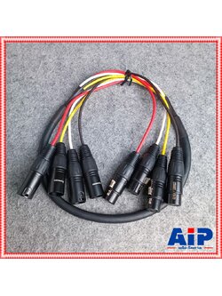 2เมตร DYNACOM J182 มัลติคอร์ 4คอร์ XLR ผู้ออกเมีย J-182 J 182 สายมัลติคอร์ สายXLRผู้-เมีย สายCANNONผู้ออกเมีย สายXLR4คอร์ เอไอ-ไพศาล