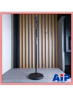 SUPERLUX MS-10 ขาตั้งไมค์ตั้งพื้นตรงฐานกลม พร้อมคอจับไมค์ สีดำ แข็งแรง ทนทาน ปรับสูง-ต่ำได้ MS 10 MS10 เอไอ-ไพศาล