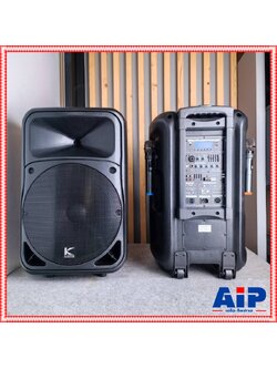 1ใบ K.POWER KPW-15BT ลำโพงล้อลาก ไมค์ลอยUHFรุ่น KPW 15BT KPW15BT ตู้ลำโพงอเนกประสงค์พร้อมแอมป์ 15 นิ้ว มี 2 ไมค์ มี USB SD CARD วิทยุ FM มีบูลทูธ เอไอ-ไพศาล