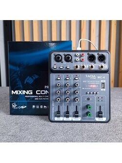 TADA MC-4 MIXER 2ไมค์ อนาล็อกมิกเซอร์ 2 ช่องไมค์ แจ็ค Combo มี EQ เอฟเฟคแท้ 99DSP MC 4 MC4 เอไอ-ไพศาล