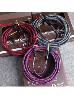 3เมตร(1เส้น) KIRLIN IWB-202BFGL สายกีต้าร์ 3เมตร มี3สีให้เลือก สีดำ / ม่วง / แดง สายแจ็คกีต้าร์ 20AWG สายไมค์หัวท้าย สายสัญญาณสำเร็จรูป เอไอ-ไพศาล