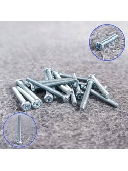 ถุง20ตัว สกรูJP 3X25 น็อต สกรู น็อตเกลียวละเอียด น็อตเกลียวละเอียดหัวกลม สกรูเกลียวละเอียด น็อตJP3X25 เอไอ-ไพศาล