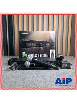 SHURE SLXD24DA/SM58-M55 ไมค์ลอย2ตัว ไมค์ลอย มือถือคู่ แบบดิจิตอล 24 บิต คลื่นความถี่ 694-703 MHz และ 748-758 MHz เอไอ-ไพศาล +++
