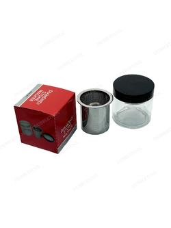 ขวดแก้วล้างเพชร ขวดแก้วล้างพลอย ขวดแก้วแช่เพชร โหลแก้วล้างเพชร สแตนเลส(Stainless) SUS 304 Diamond Stone Washer