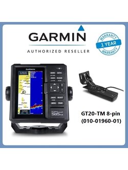 เครื่องหาปลา+GPS ยี่ห้อ Garmin GPSMAP 585 Plus เมนูไทย + GT20-TM แถมฟรี แผนที่ Bluechart g2