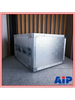 COMPACT M-8U 2ฝาหน้า-หลัง ลึก19" ผิวอลูมิเนียม แร็ค แร็คลึก19" RACK8U แร็คผิวอลูมิเนียม RACK เอไอ-ไพศาล