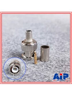 ปลั๊กBNCแบบคลิปRG-59 P.BNC หัวBNCชนิดบีบ ปลั๊กBNCตัวผู้ เอไอ-ไพศาล