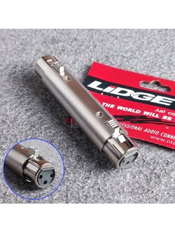 LIDGE YM-069 XLR เมียหัวท้าย แคนนอนเมียหัวท้าย YM 069 YM069 แจ็คXLRตัวเมียหัวท้าย ตัวต่อกลางXLR CANNONเมียหัวท้าย เอไอ-ไพศาล
