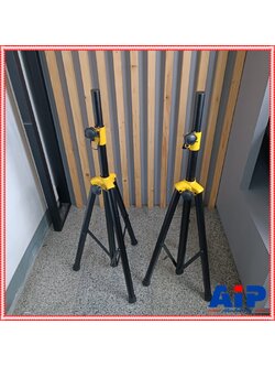 2ต้น NTS S-16 ขาตั้งลำโพง ข้อต่อเหล็กสีเหลือง ขาตั้งตู้ลำโพง NTS S 16 เอ็นทีเอส S16 ขาตั้งตู้ลำโพงแบบฐาน 3 ขา เอไอ-ไพศาล