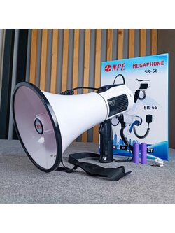 NPE SR-56 โทรโข่ง อัดเสียง ชาร์จแบตได้ USB Bluetooth Megaphone SR 56 SR56 เอไอ-ไพศาล