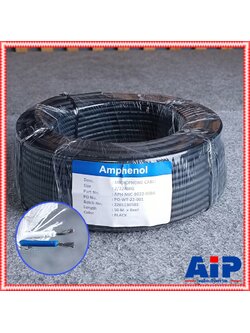 ขด50เมตร AMPHENOL สายไมค์ B022 สีดำ MIC-B022 สายไมค์สเตอริโอ B 022 B-022 สาย สัญญาณ สเตอริโอ เอไอ-ไพศาล