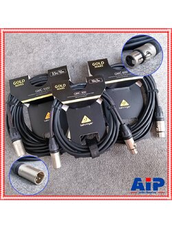 1เส้น มี3ความยาวให้เลือก BEHRINGER GMC-300 GMC-600 GMC-1000 สายไมค์ XLR หัวท้าย สายXLRผู้-เมีย สายCANNONผู้ออกเมีย สายสัญญาณสำเร็จรูป เอไอ-ไพศาล