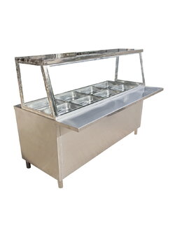 เคาน์เตอร์อุ่นอาหาร 8 ถาด พาไลหน้า